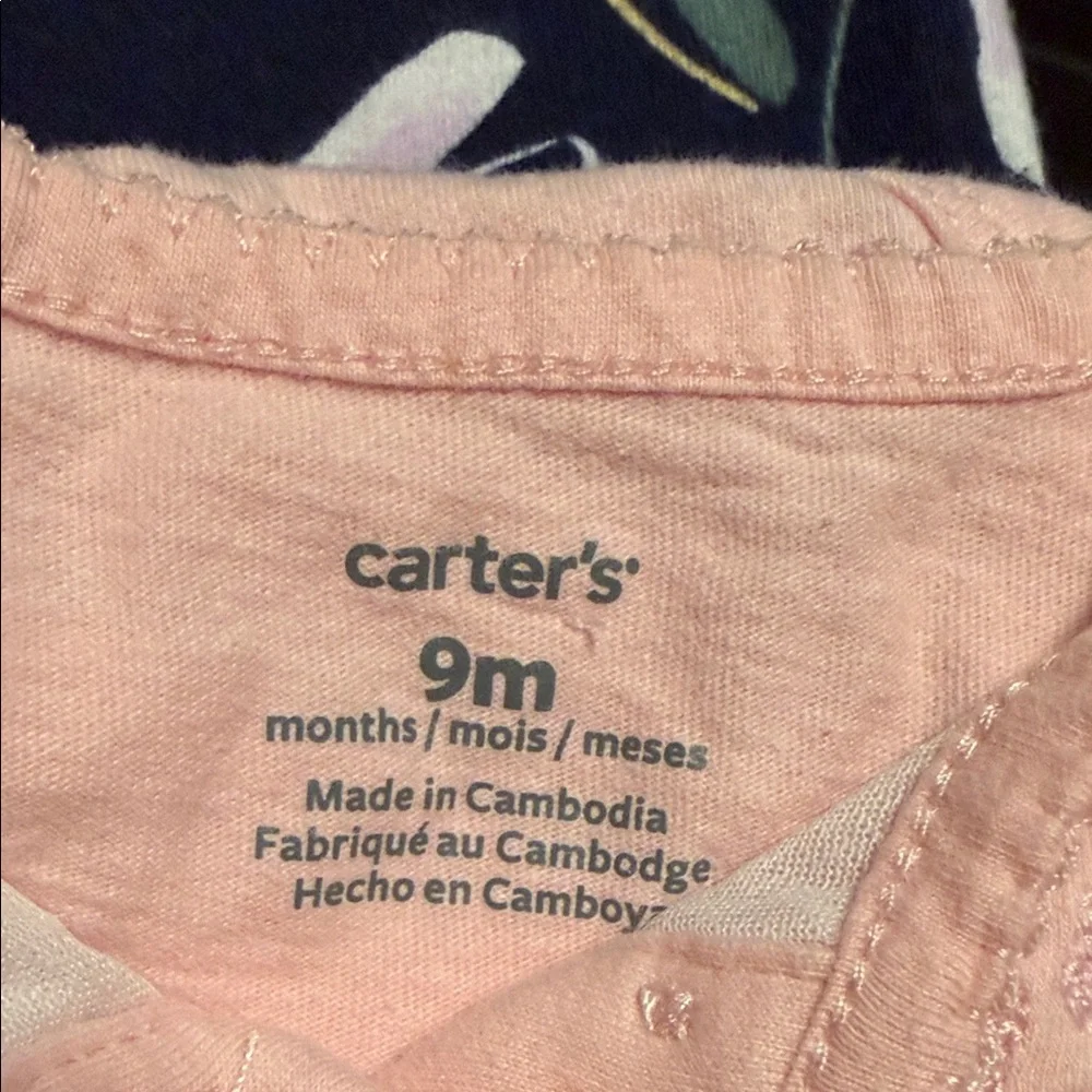 Carter's Pink and Navy Floral Kids Matching Set